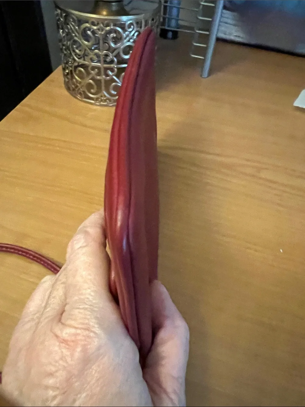 Coach Legacy Leather Wristlet in Burgundy NWOT